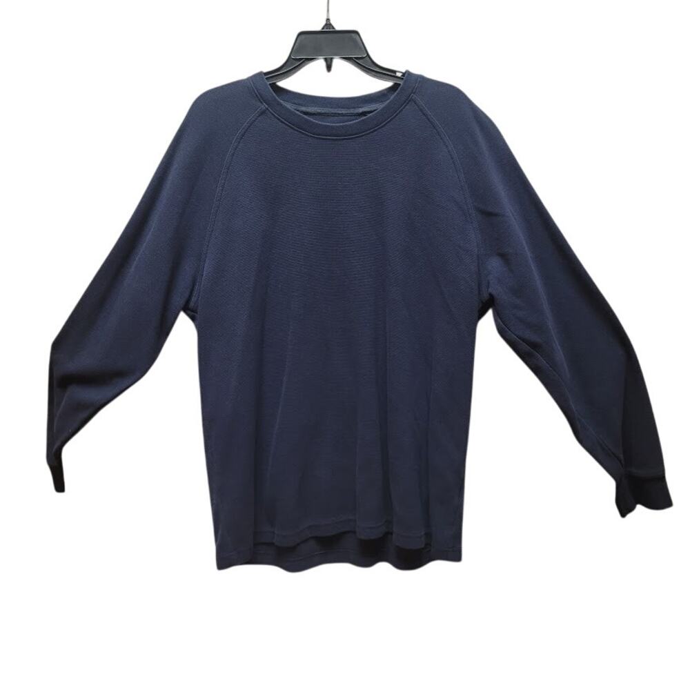 L.L. Bean Size Large Regular Traditional Fit Dark Blue Sweatshirt Vintage